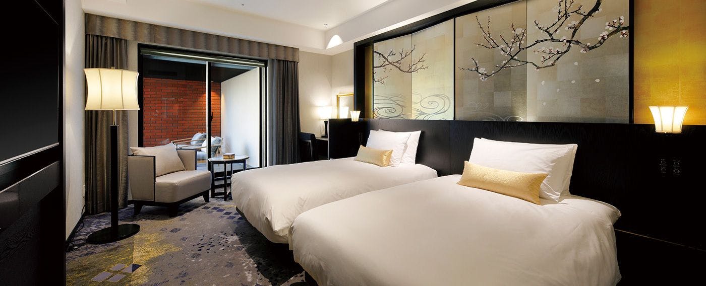 俱樂部陽台雙床房／32+12平方公尺（客房範例）