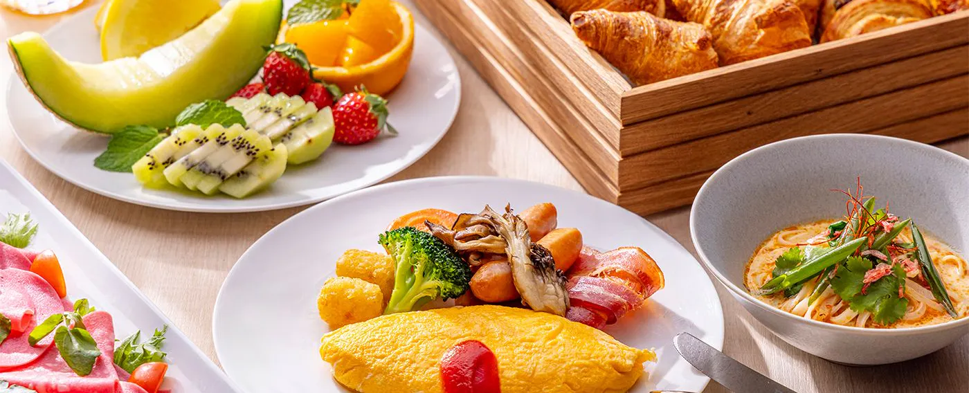 朝食ビュッフェ