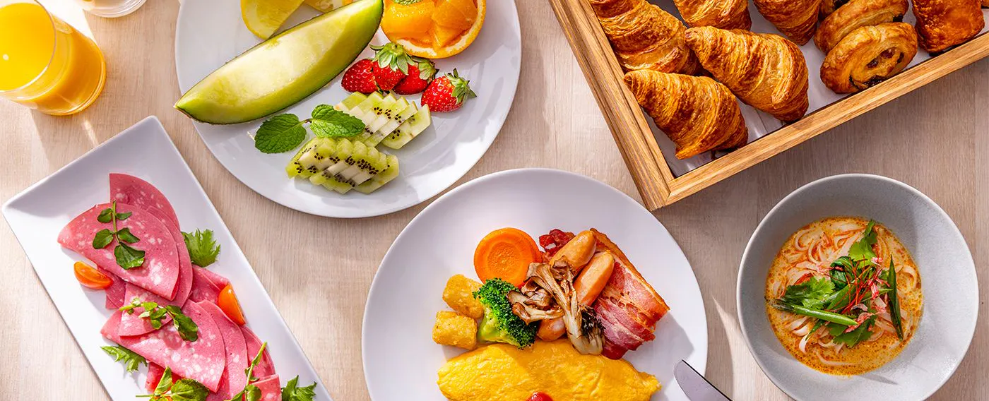 朝食ビュッフェ