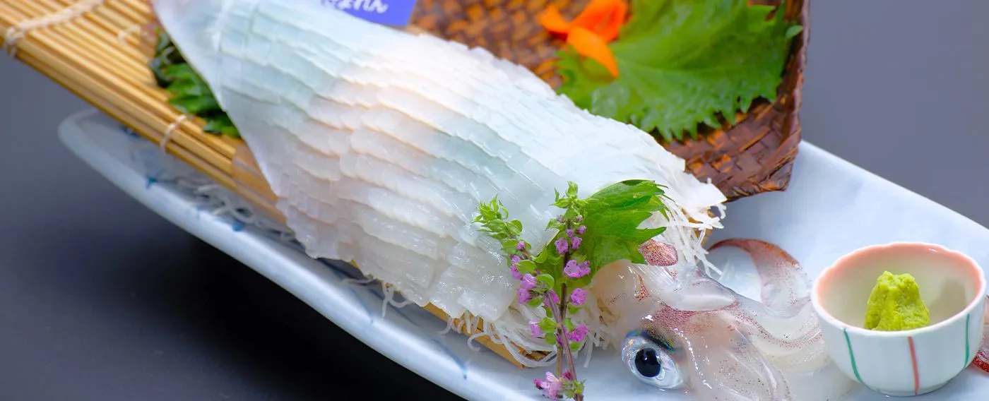 Hidangan cumi-cumi merek 'Ippon Yari'