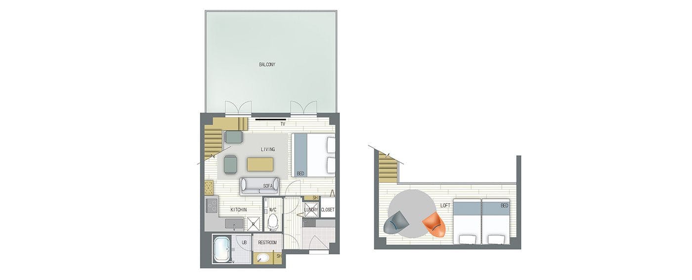 แผนผังห้องพรีเมียร์ลอฟท์