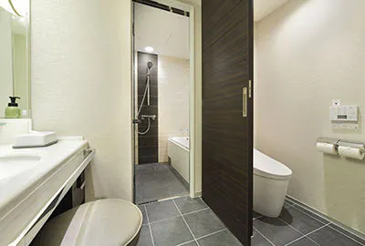 ツイン・ダブルルーム:パウダー&バスルーム