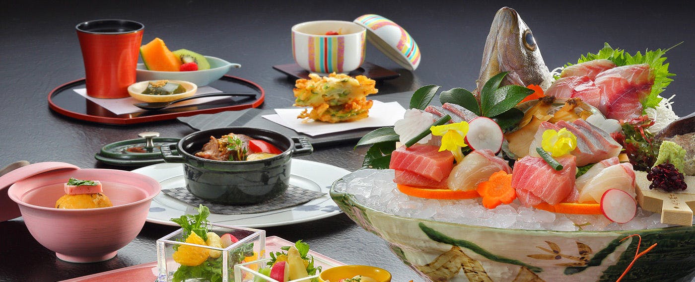 個室食事処・お部屋食の会席コースお料理イメージ