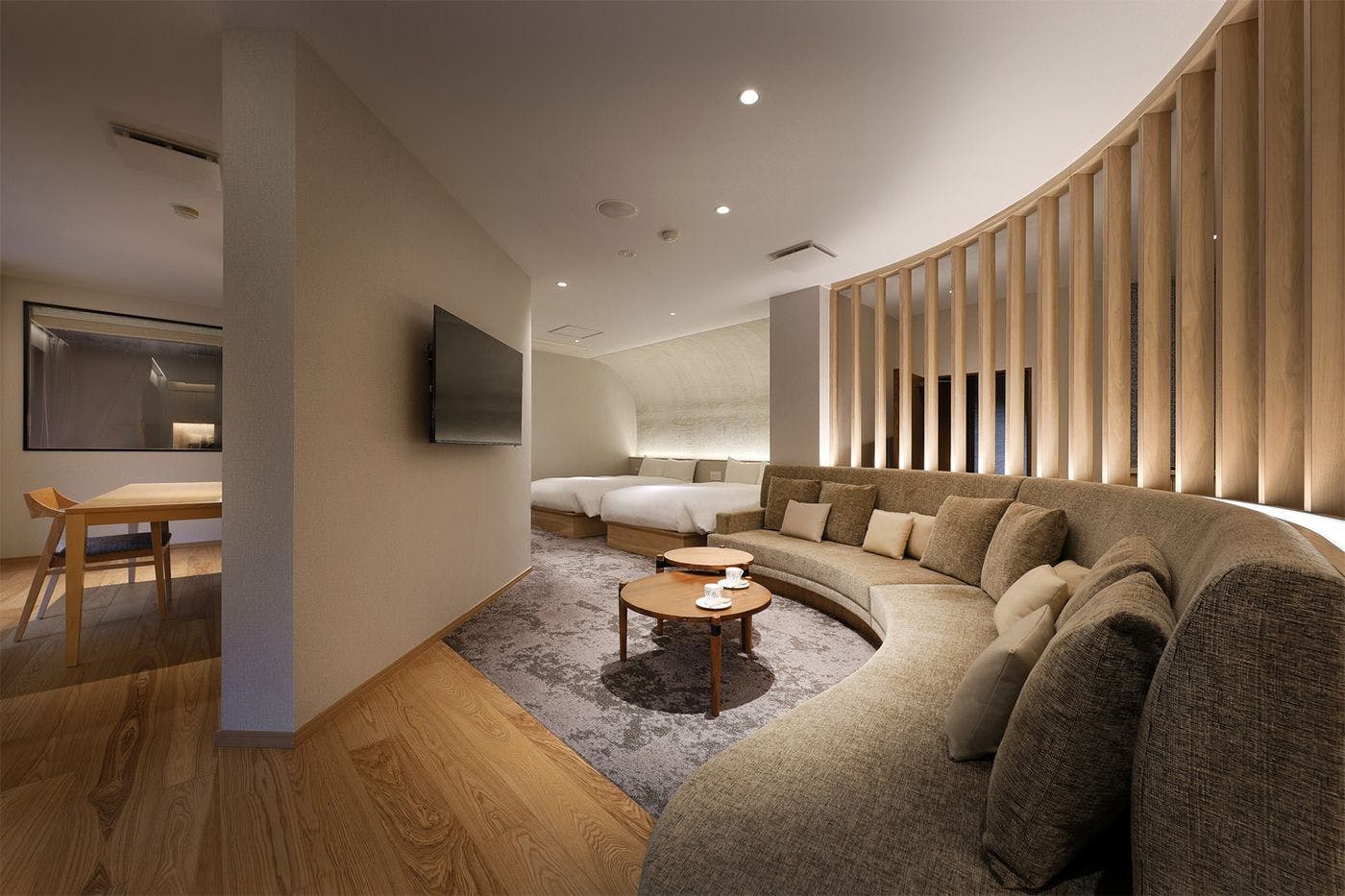 【風】源泉かけ流し内風呂付洋室（別邸美月庵）