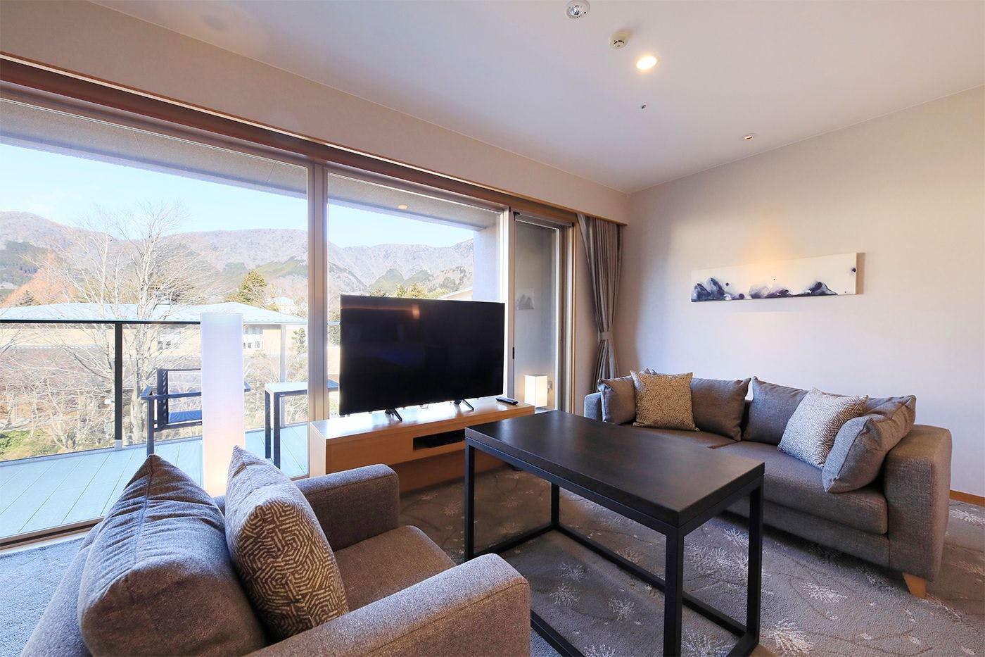 ห้องพักพร้อมน้ำพุร้อนส่วนตัว วิวสวนระดับดีลักซ์