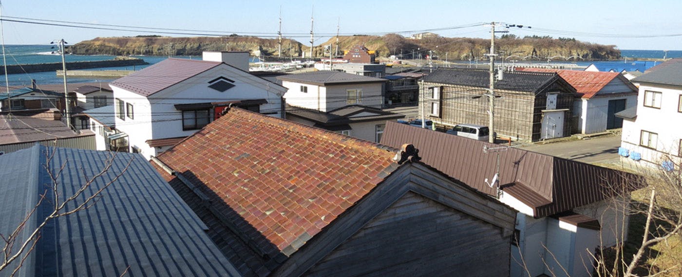 北海道首個被認定為「日本遺產」的城市江差町，擁有多彩的屋瓦。