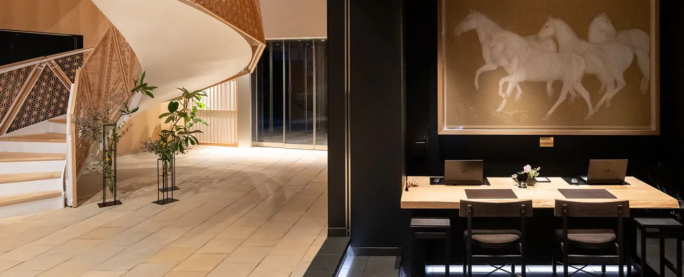 感受日本传统技艺的馆内