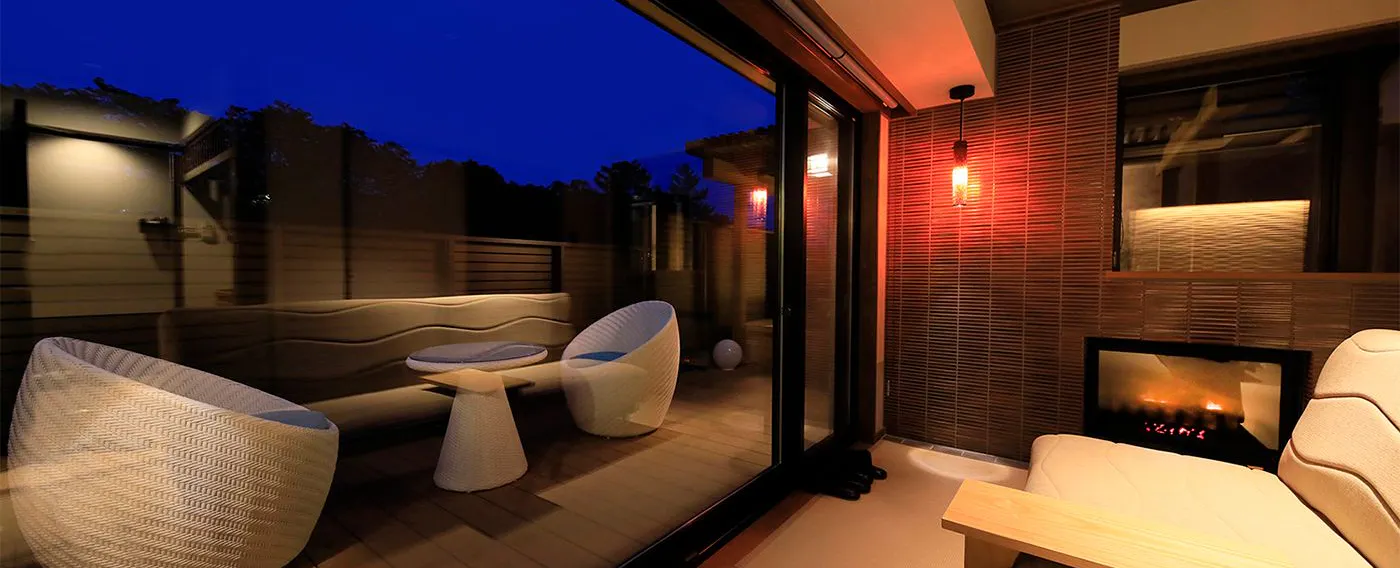 【玲瓏】附有兩個露天浴池的和式現代特別房