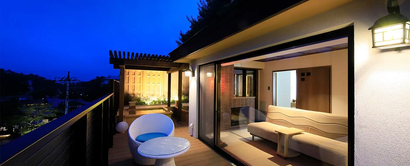 【玲瓏】附有兩個露天浴池的和式現代特別房