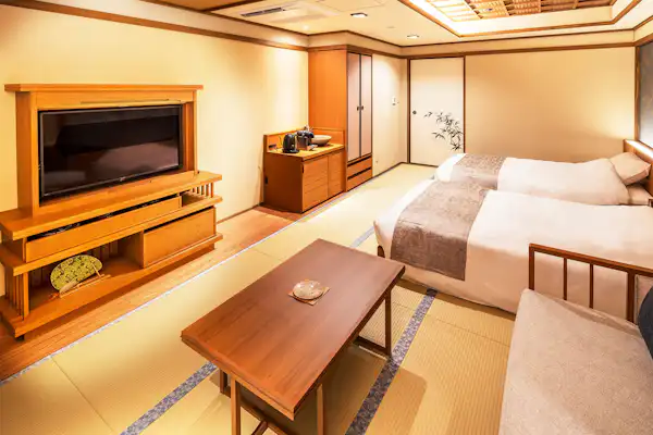 ตัวอย่างห้องพักของ Kyoto Omuro Kadensho