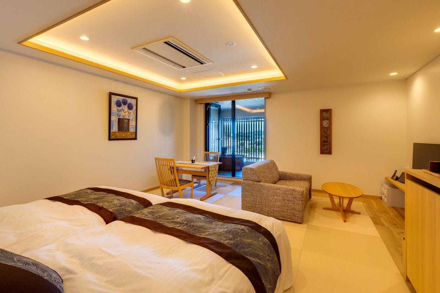 ห้องพักพร้อมอ่างอาบน้ำกลางแจ้ง