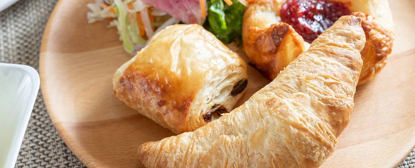 อาหารเช้าแบบบุฟเฟ่ต์ฟรี