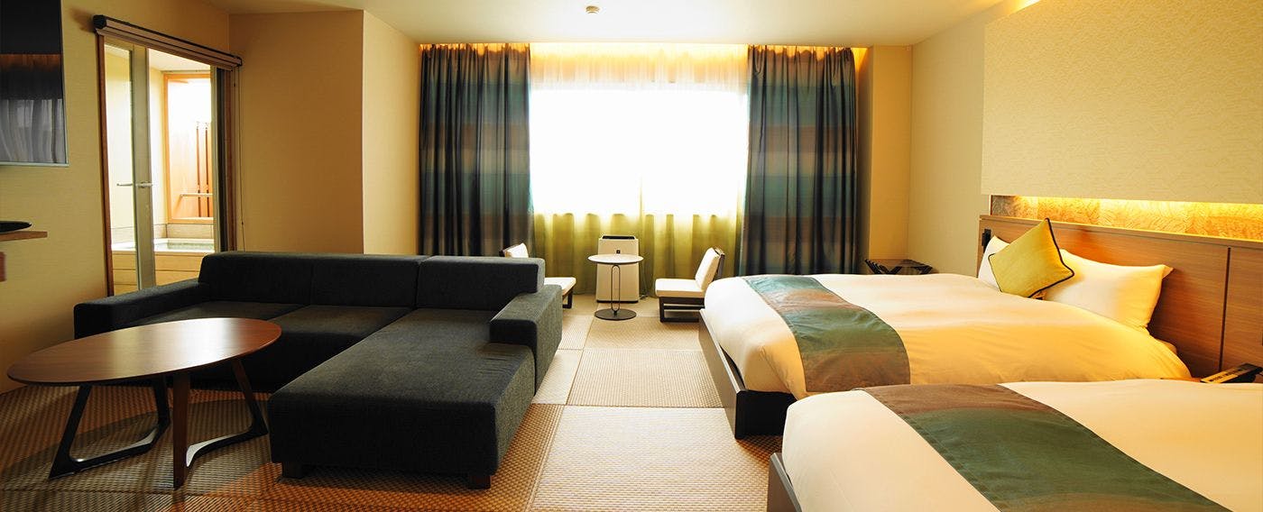 半露天温泉客房【和风现代套房】示例