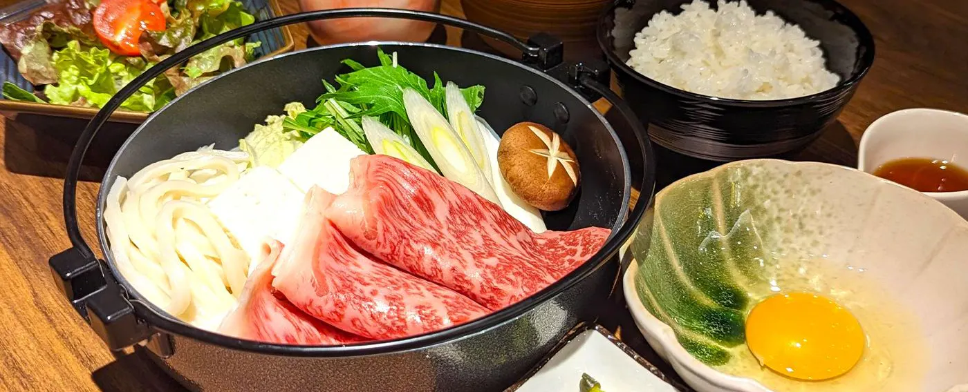 ตัวอย่างอาหารเย็น: สุกี้ยากี้