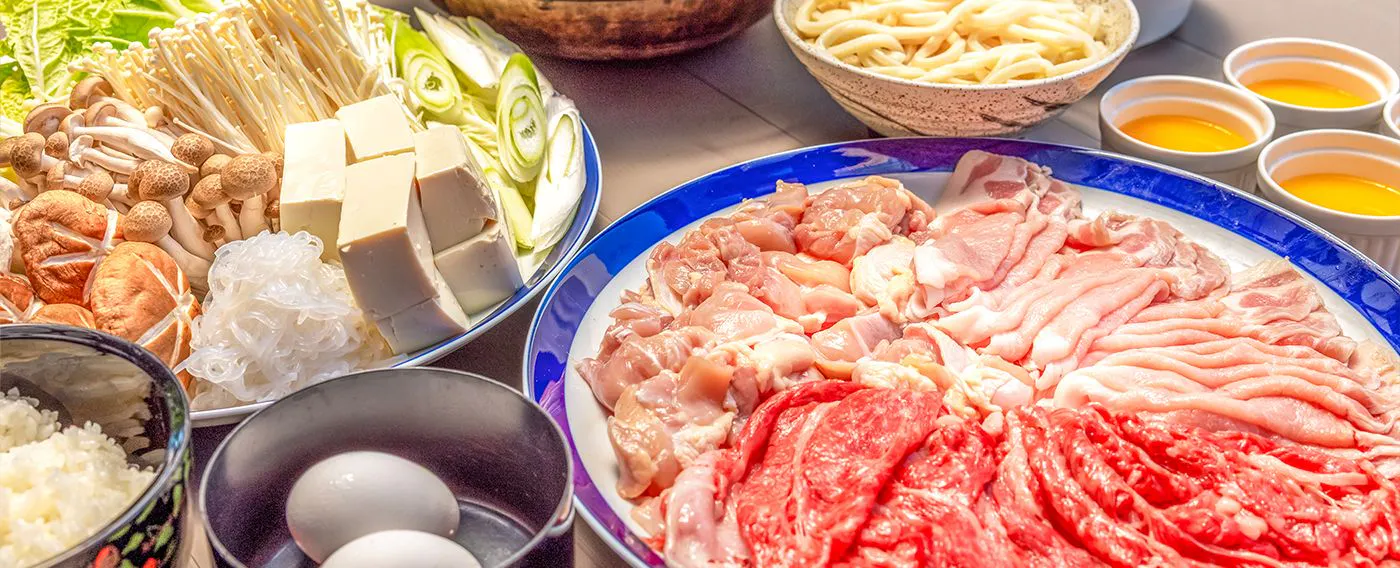 วัตถุดิบสำหรับอาหารหม้อไฟ