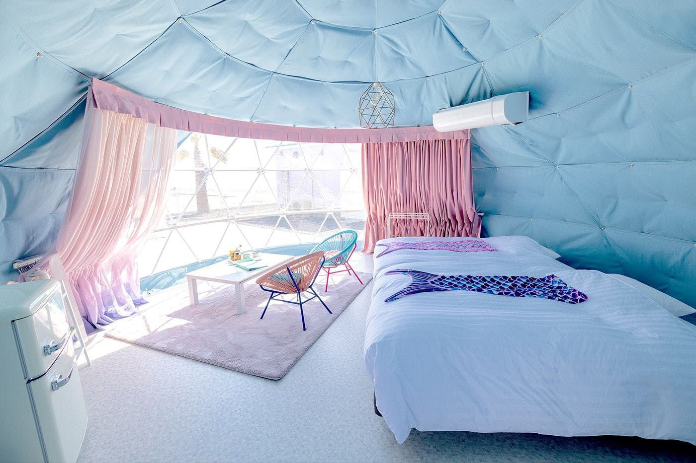 ภายในเต็นท์โดม