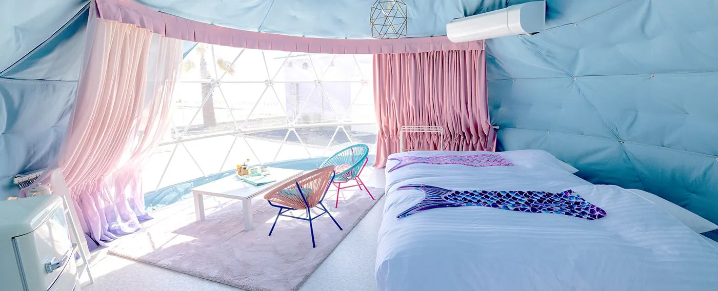 ภายในเต็นท์โดม