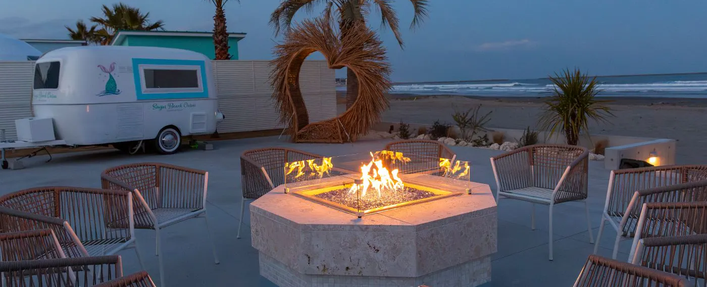 ชายหาดและระเบียง