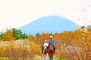 紅葉富士のホーストレッキング