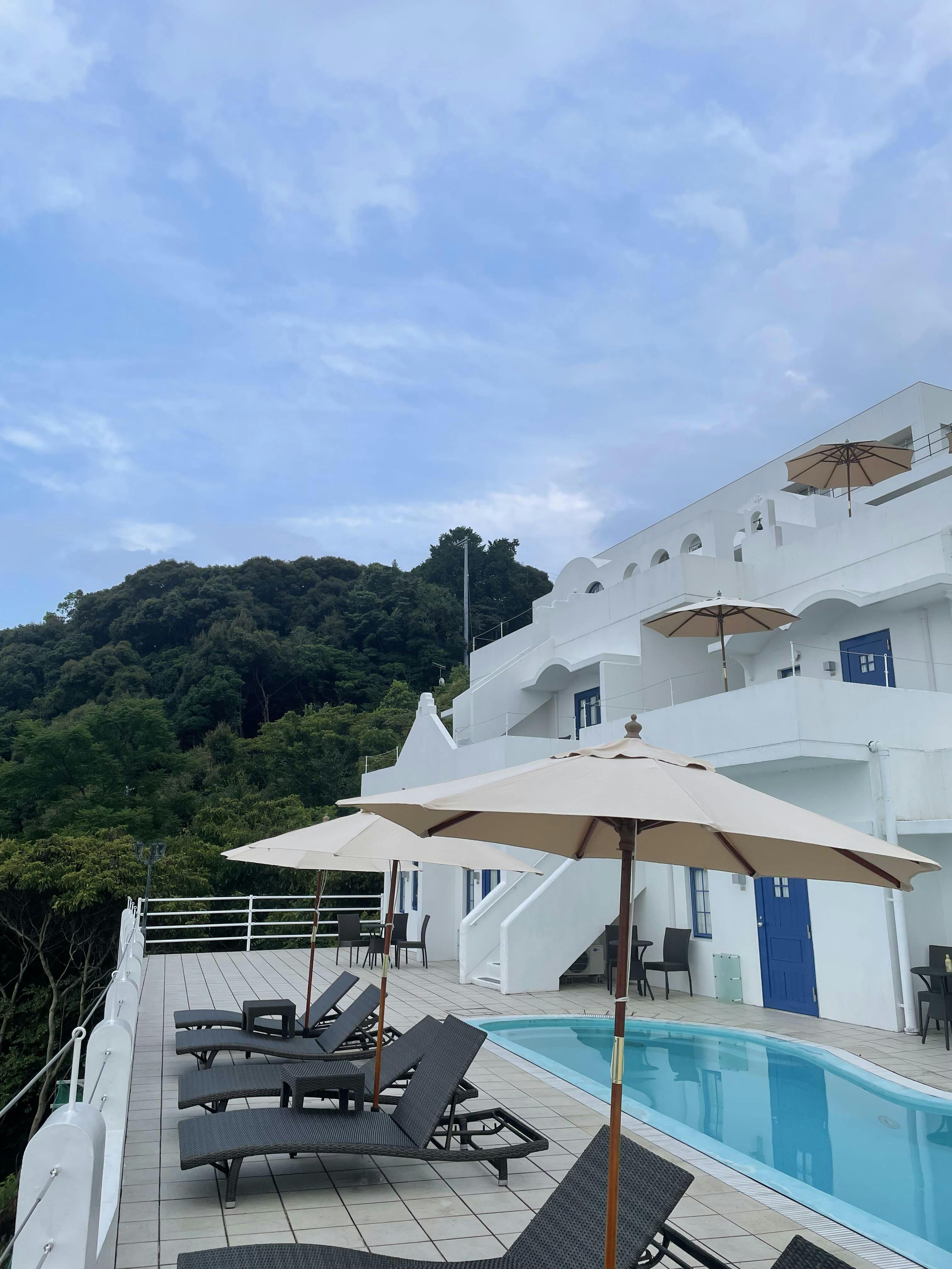 ヴィラ サントリーニ - 【エーゲ海ブレックファースト】真っ青な海と空