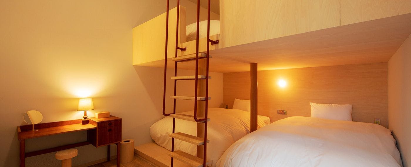 SHIRO SUITE サブベッドルーム（２段ベッド）