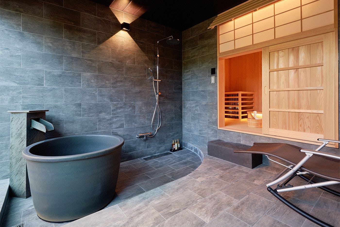 サウナ付きバスブース