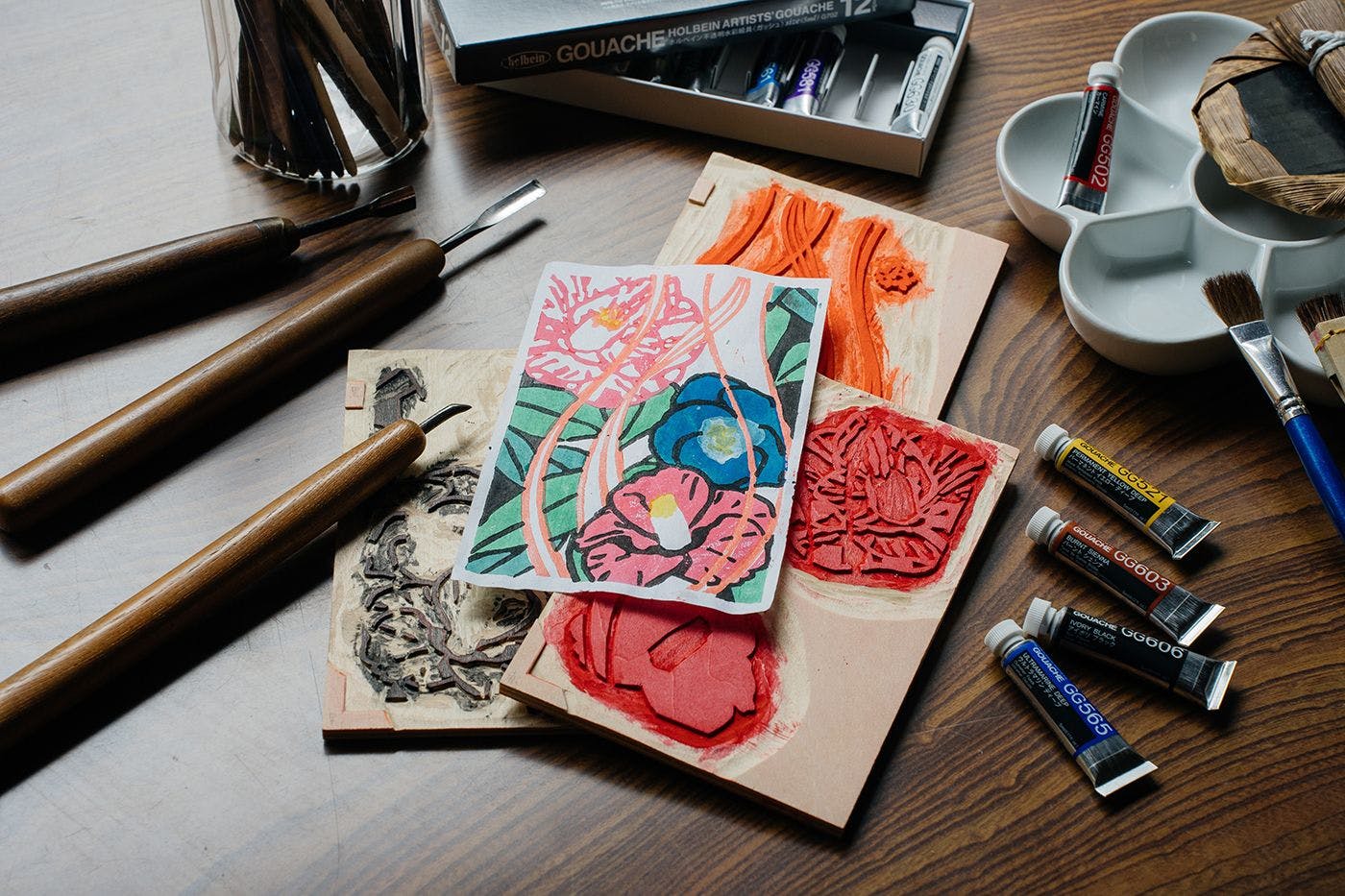 มาสร้างภาพพิมพ์ไม้แกะสลักกันเถอะ