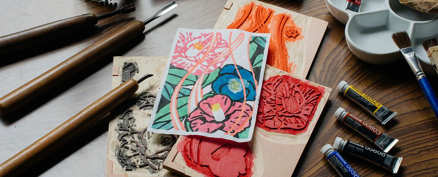 มาสร้างภาพพิมพ์ไม้แกะสลักกันเถอะ