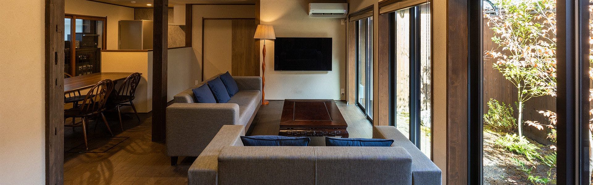 愛犬と泊まれる京町家一棟貸し　洛龍菴 別邸 かざみ・はつな