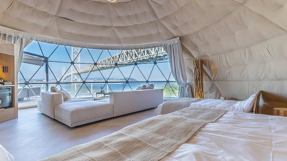 Awaji Island Glamping Beach Villa Sazanami