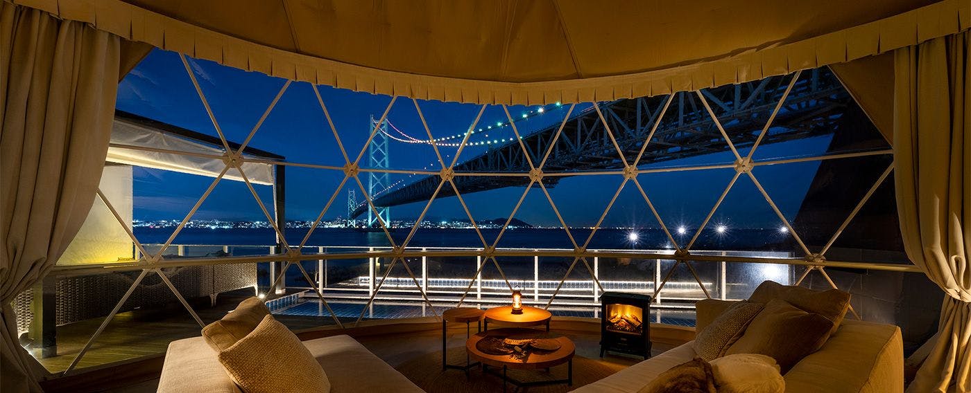 Awaji Island Glamping Beach Villa Sazanami