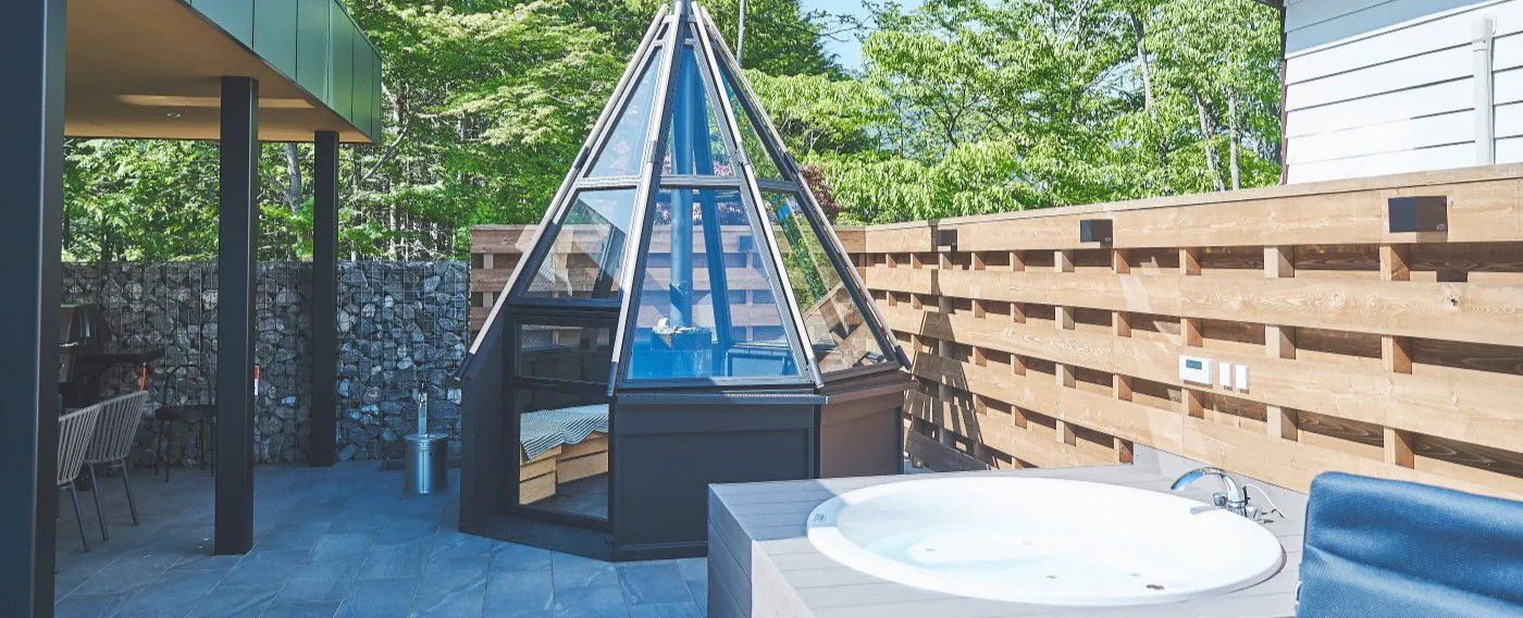 ซาวน่าส่วนตัวและจากุซซี่ส่วนตัว