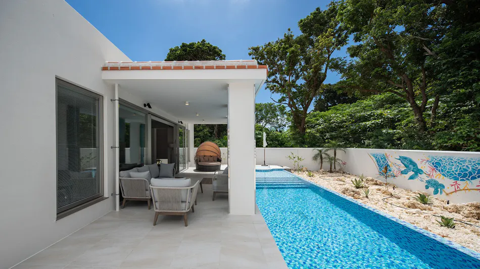 pool villa Sanrriott Okinawa Motobu