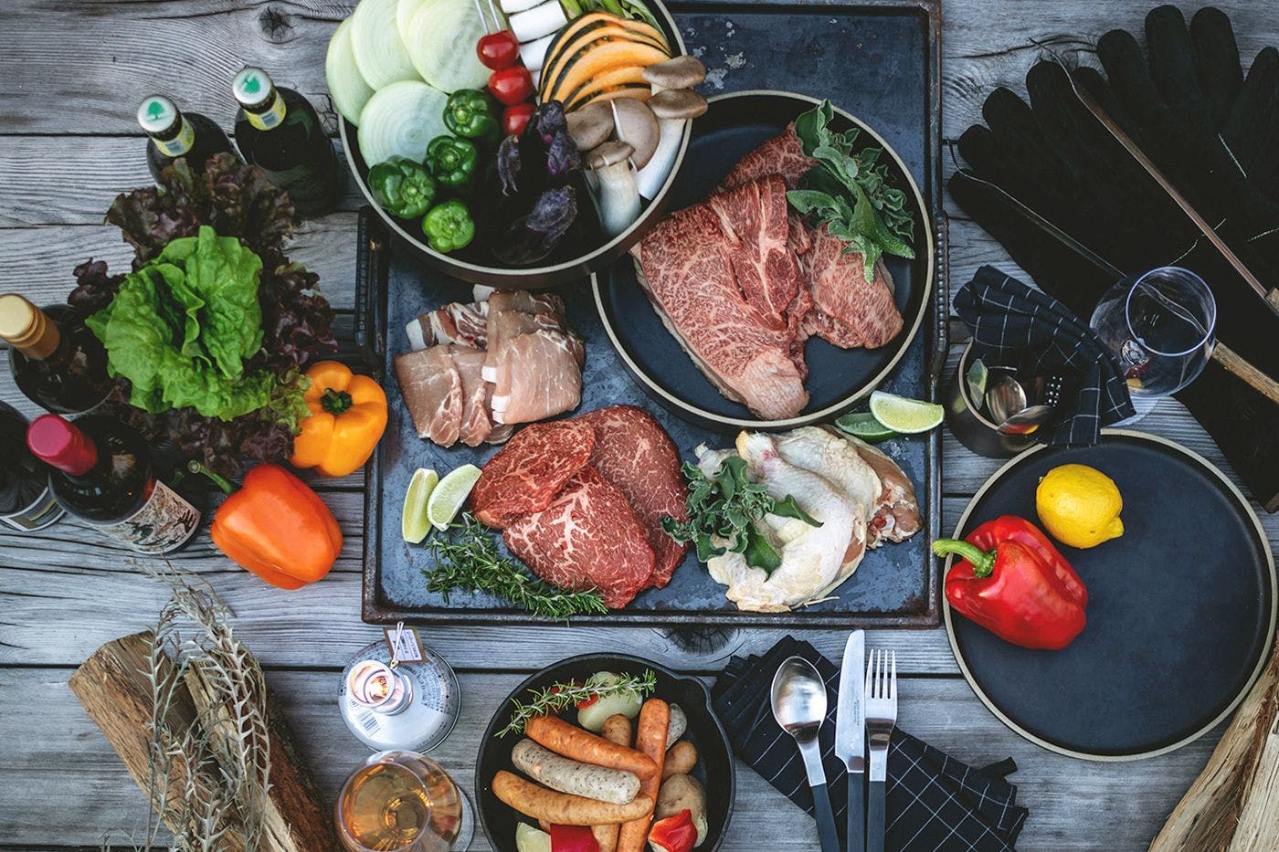 富士山麓の食材でガーデンBBQ