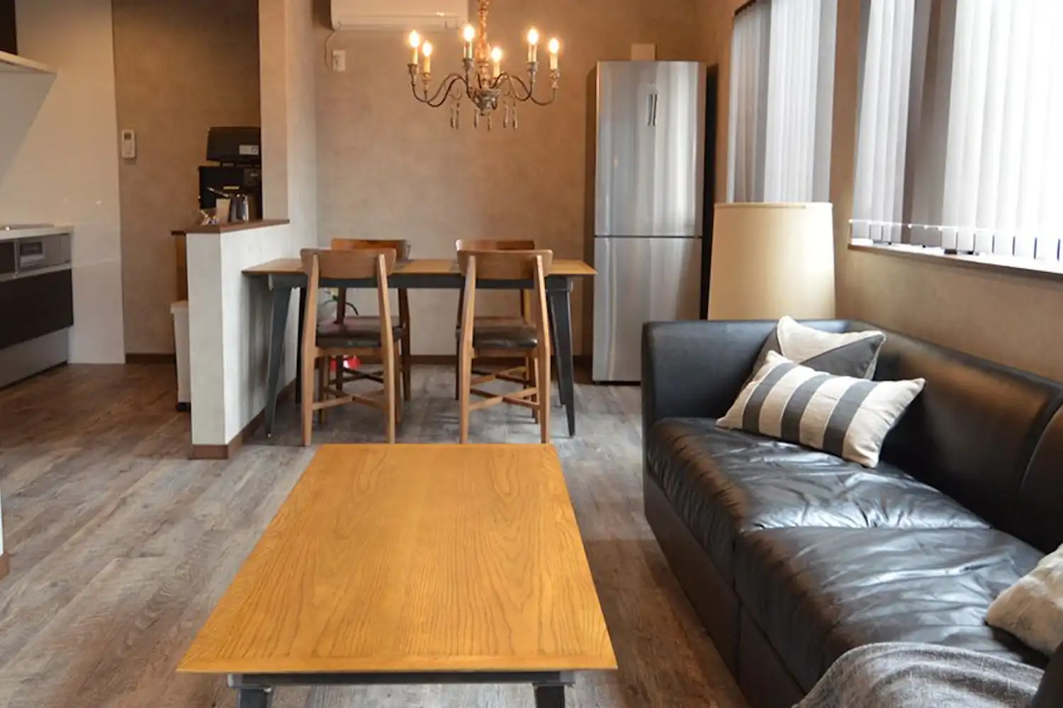 객실 내부 모습 거실