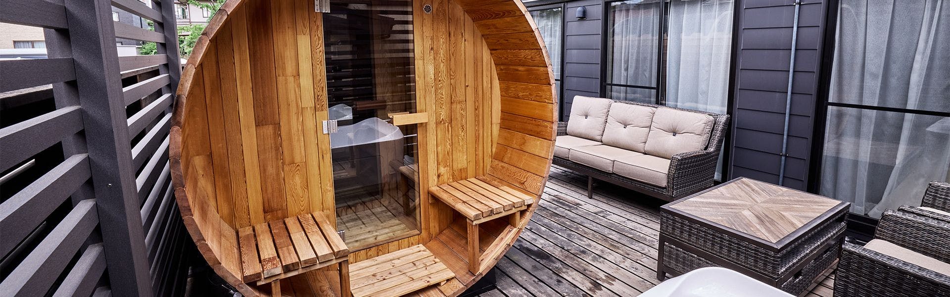 テラス　サウナ