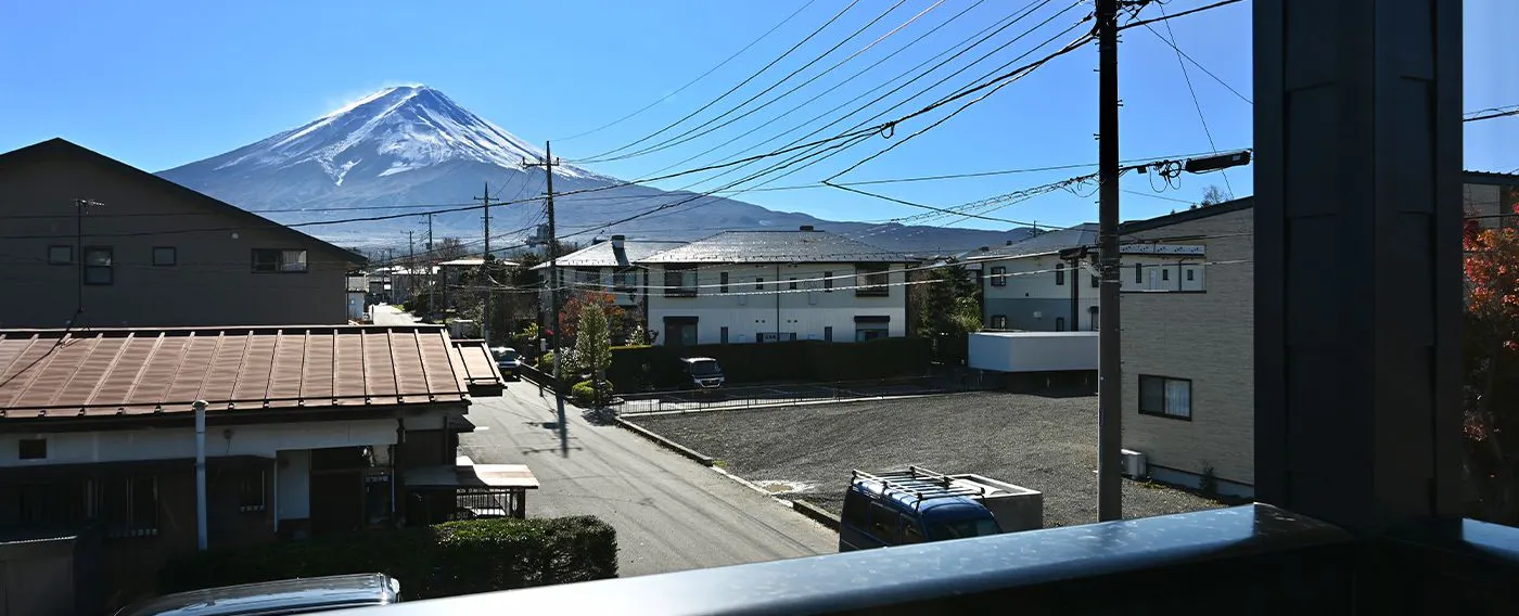 バルコニーからの景色 富士山