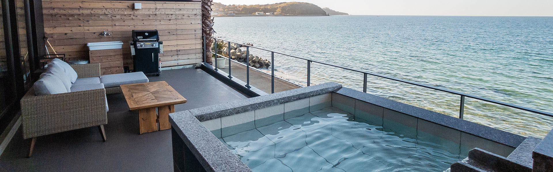 客房露天溫泉浴池