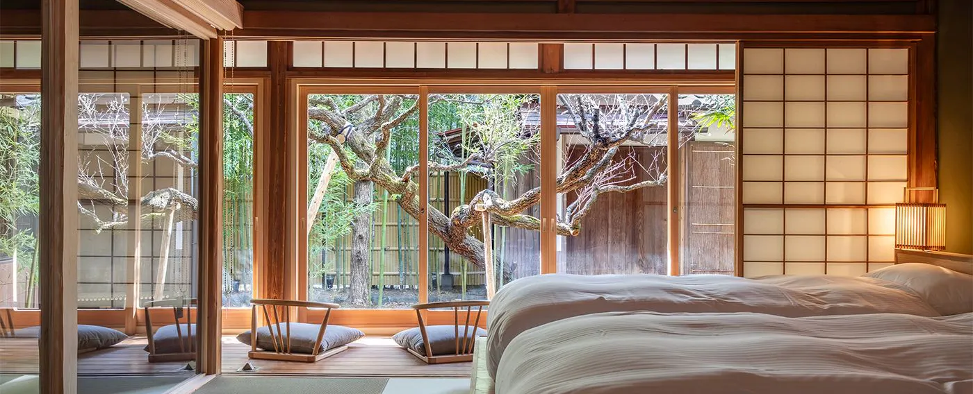 貸し切り旅館のような和モダン空間