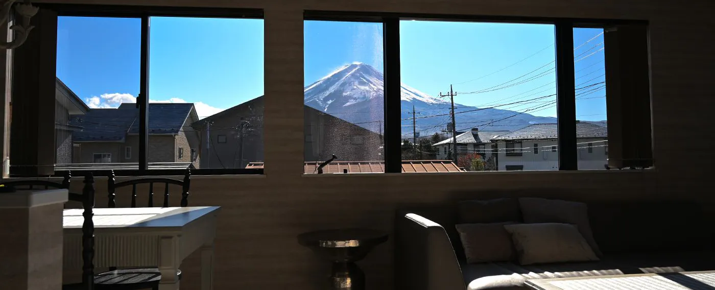 お部屋からの景色 富士山