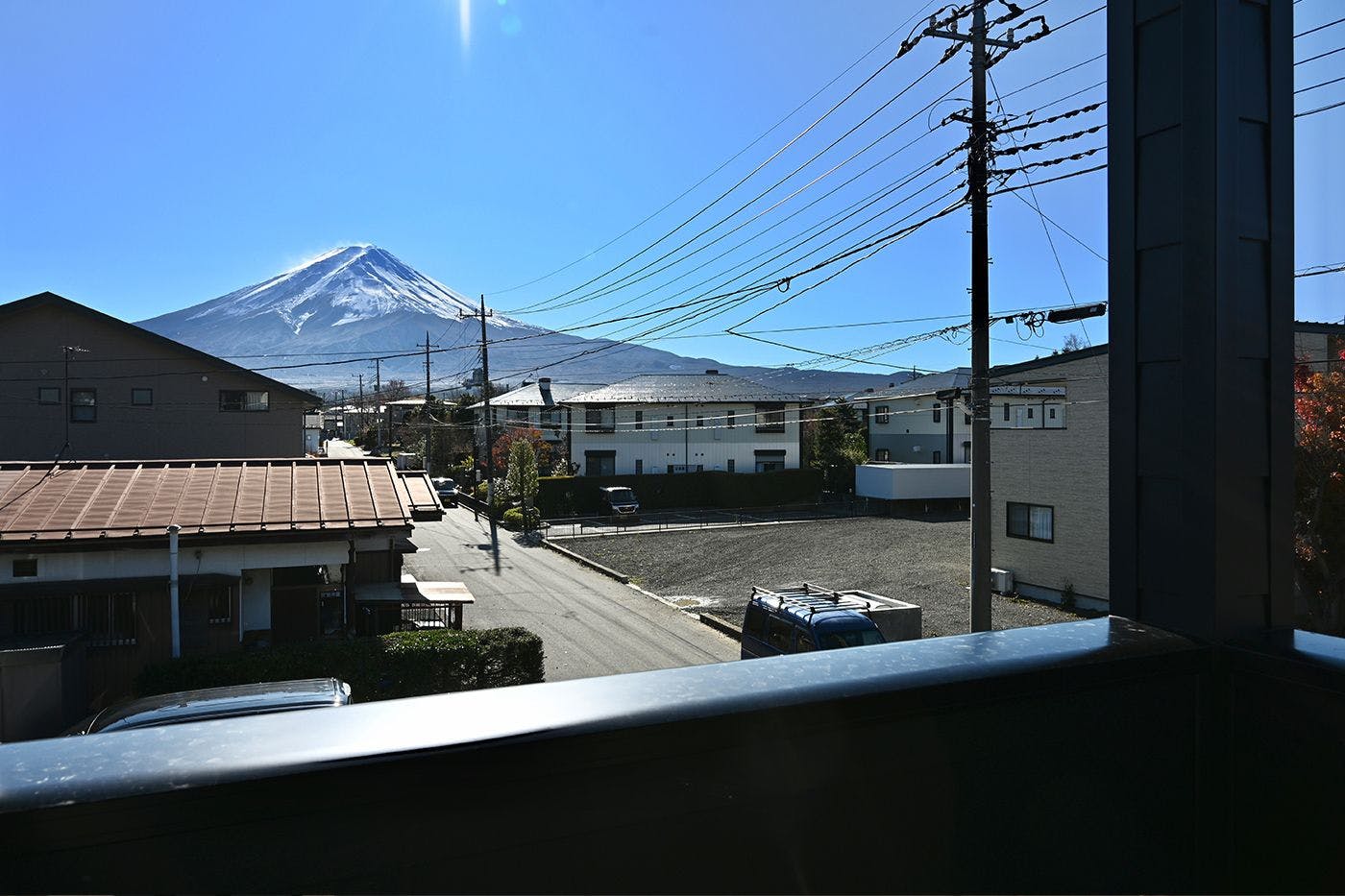 バルコニーからの景色　富士山
