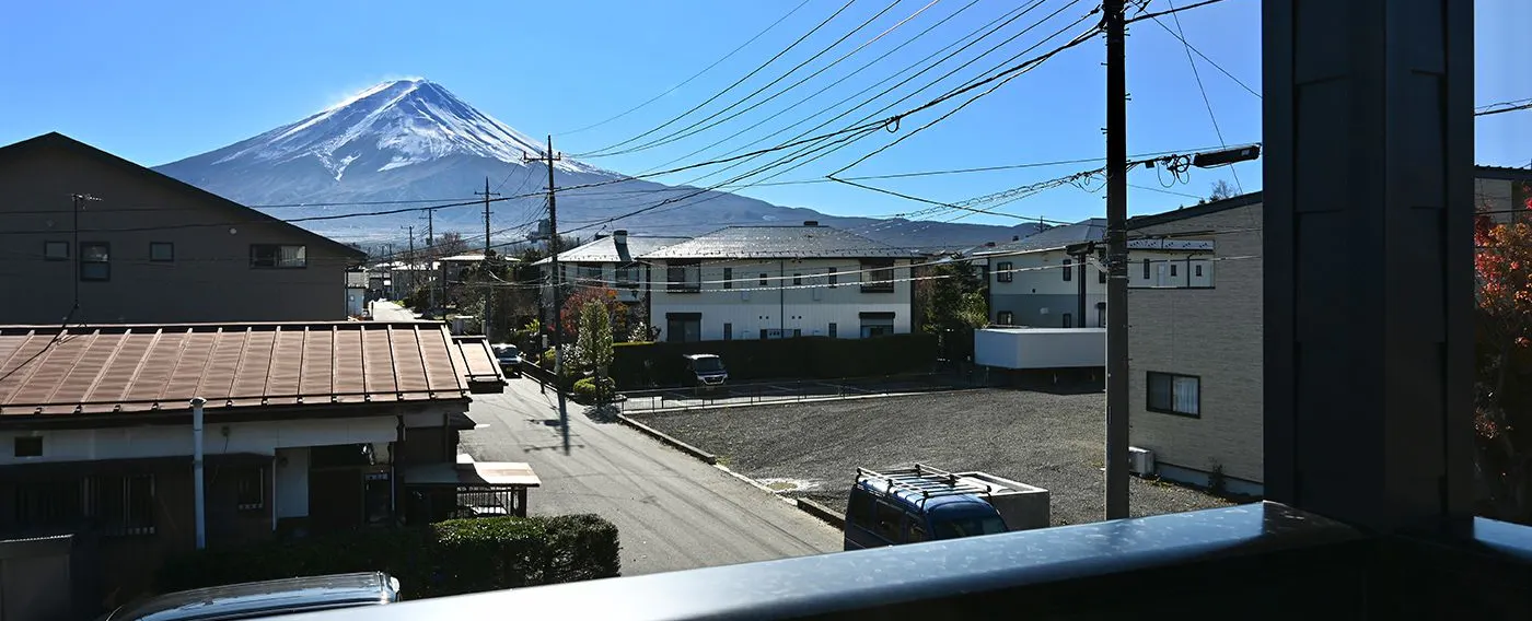 バルコニーからの景色 富士山
