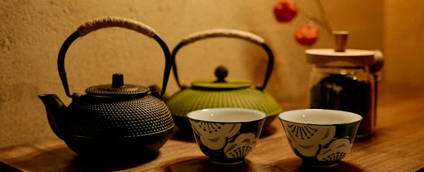 南部茶とお茶菓子