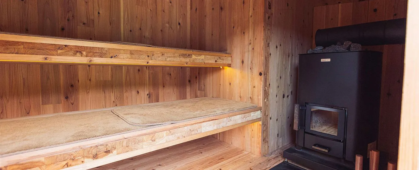 フィンランド式サウナと水風呂