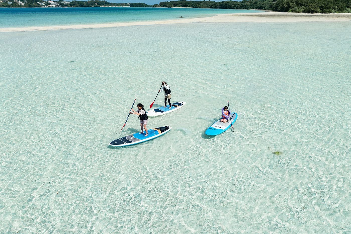 บรรยากาศการเล่น SUP