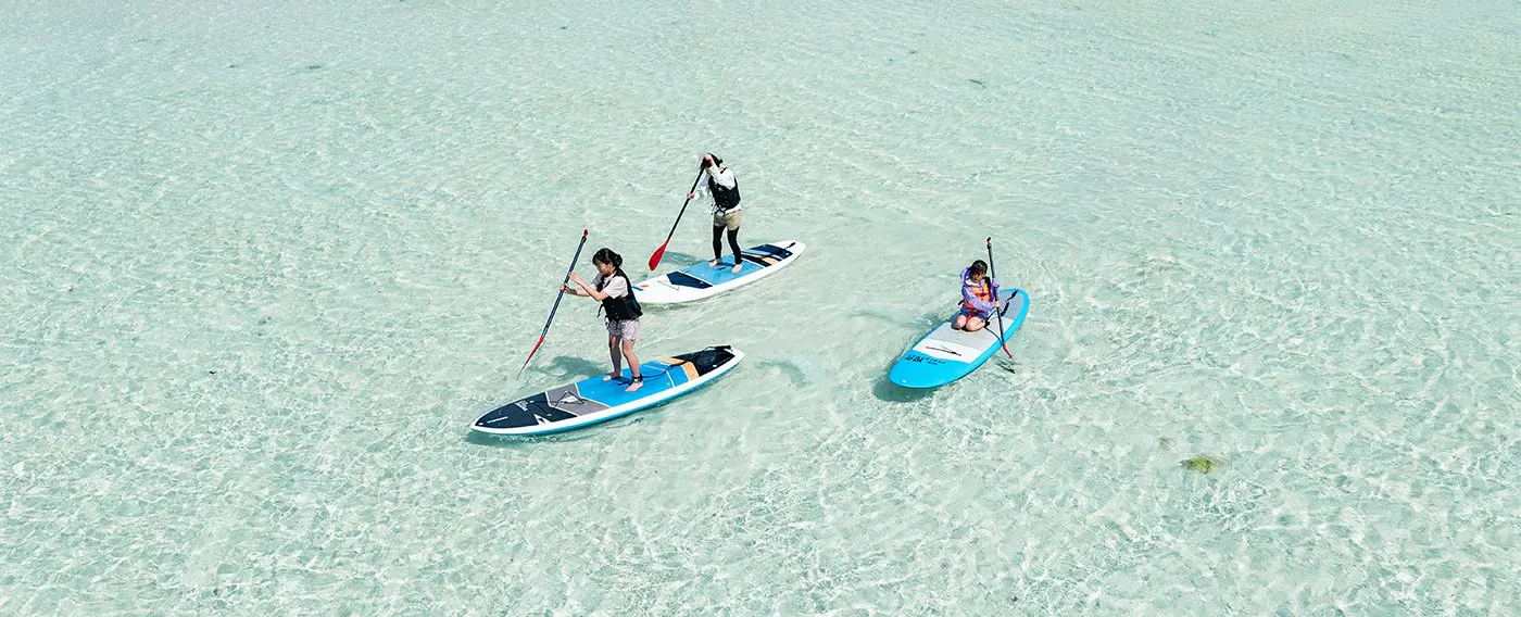บรรยากาศการเล่น SUP