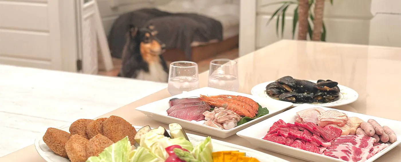 海風を感じるテラスBBQディナー