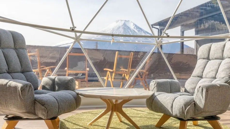 Panoramic Mt. Fuji Views from All Rooms – VISION GLAMPING Resort & Spa YAMANAKAKO