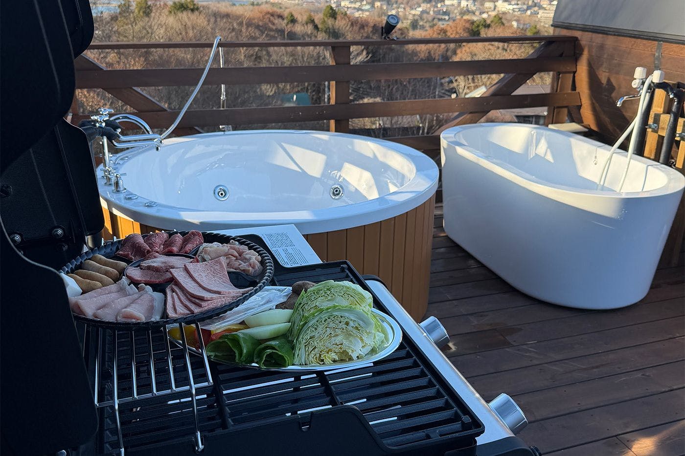 天空デッキ貸切BBQ