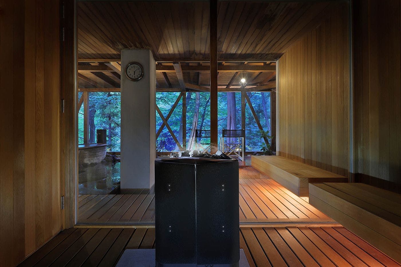 ซาวน่าส่วนตัวให้เช่า [ซาวน่ากลางป่า]